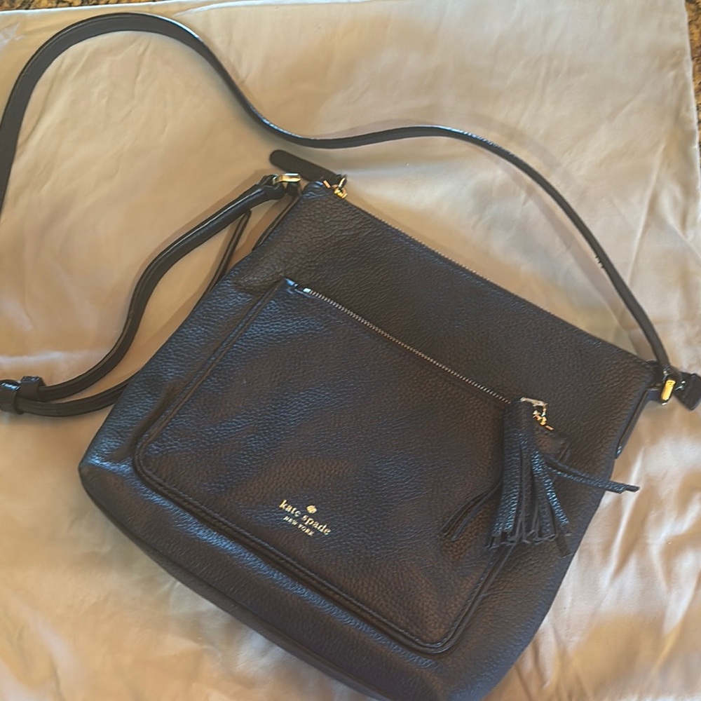 Kate Spade Pebbled Leather Crossbody Bag - Blue